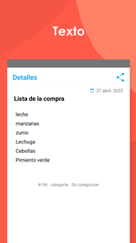 My Notebook (Español) App pantalla 2